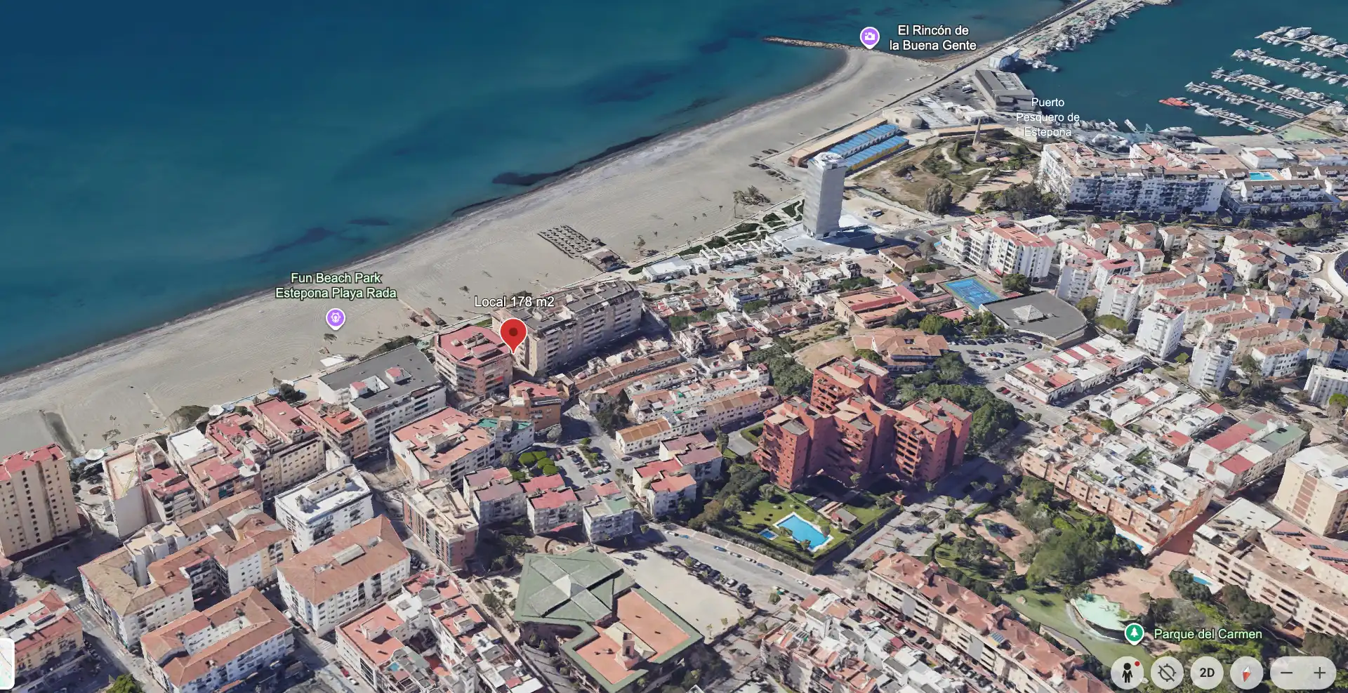 Vista exterior de Local en venta en Estepona