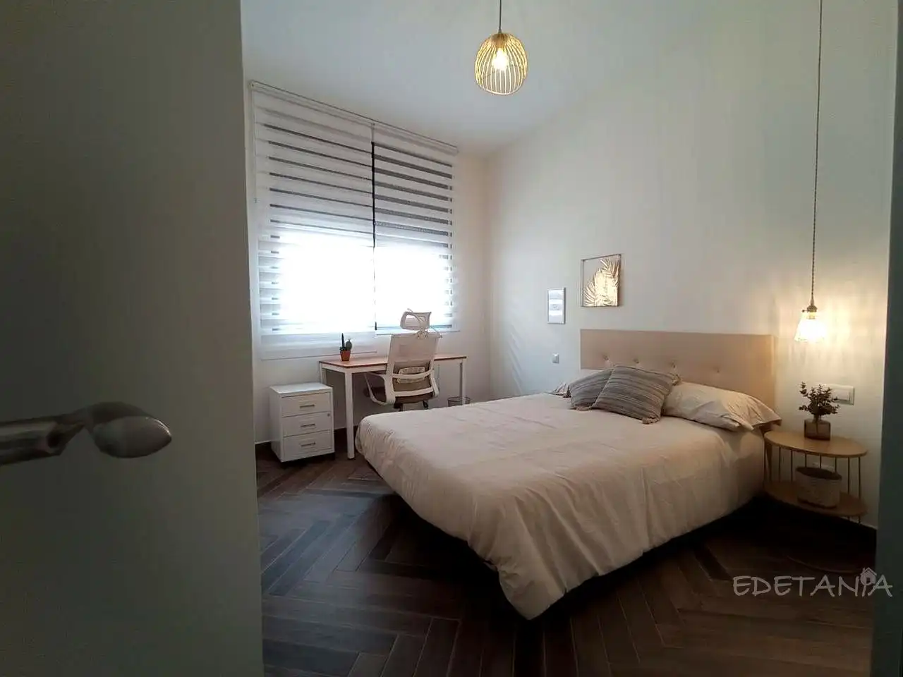 Bedroom of Apartments for rent in Alfara del Patriarca  with Air Conditioner, Heating and Furnished