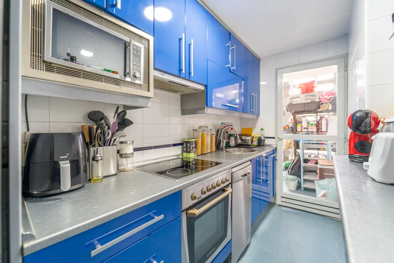 Kitchen of Flat for sale in Móstoles  with Air Conditioner, Storage room and Furnished