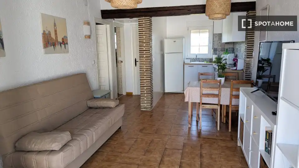 Living room of Apartments for share in Dénia  with Air Conditioner, Terrace and Furnished