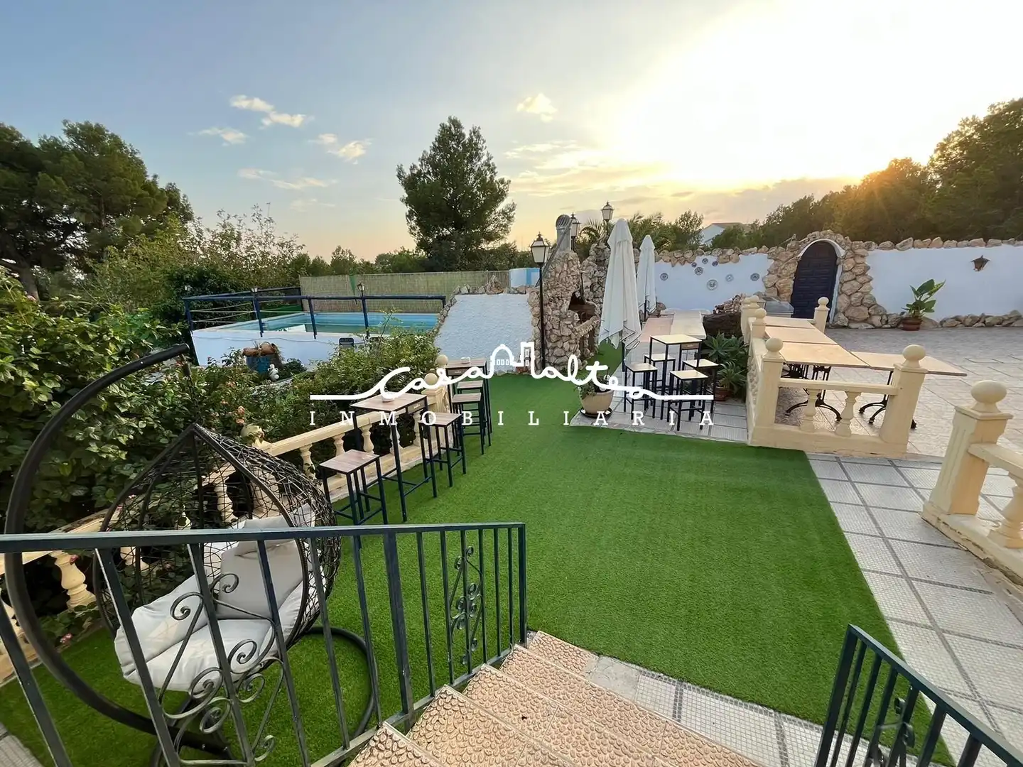 Terraza de Casa o chalet en venta en La Nucia con Aire acondicionado, Jardín privado y Terraza