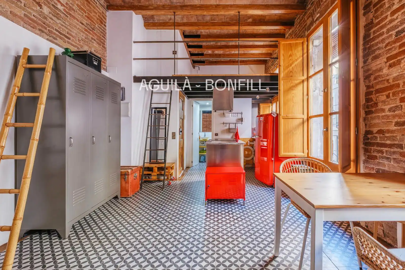 Kitchen of Flat for sale in Barcelona  with Terrace, Balcony and Alarm