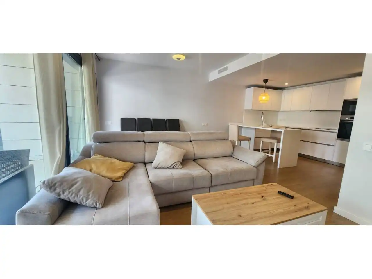 Wohnzimmer von Wohnung zur Miete in Terrassa mit Klimaanlage, Heizung und Terrasse