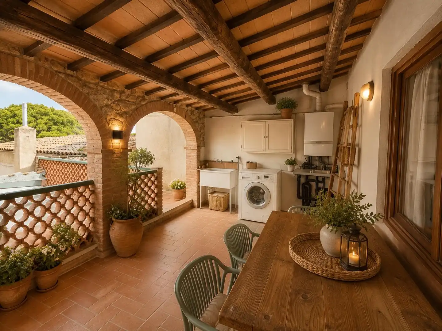 Terraza de Finca rústica en venta en Vilablareix con Calefacción, Trastero y Balcón