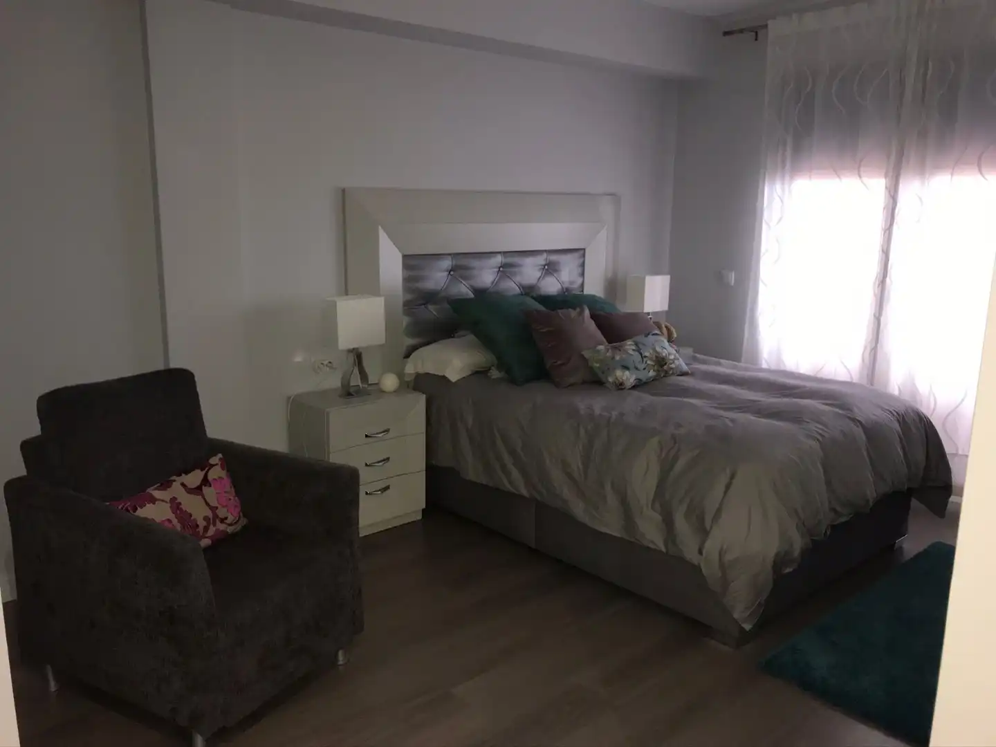 Dormitori de Apartament de lloguer en Murcia amb Aire condicionat, Calefacció i Terrassa