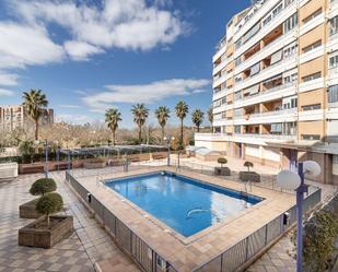 Swimming pool of Flat for sale in  Granada Capital  with Heating, Parquet flooring and Balcony