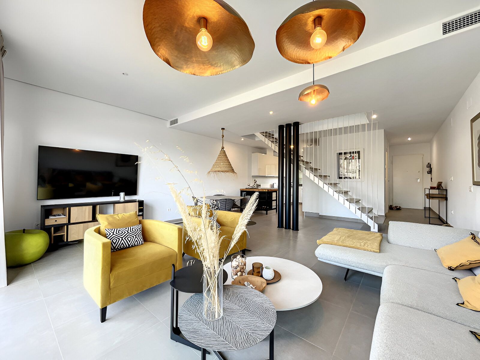 Living room of House or chalet for sale in Manilva  with Air Conditioner, Heating and Terrace