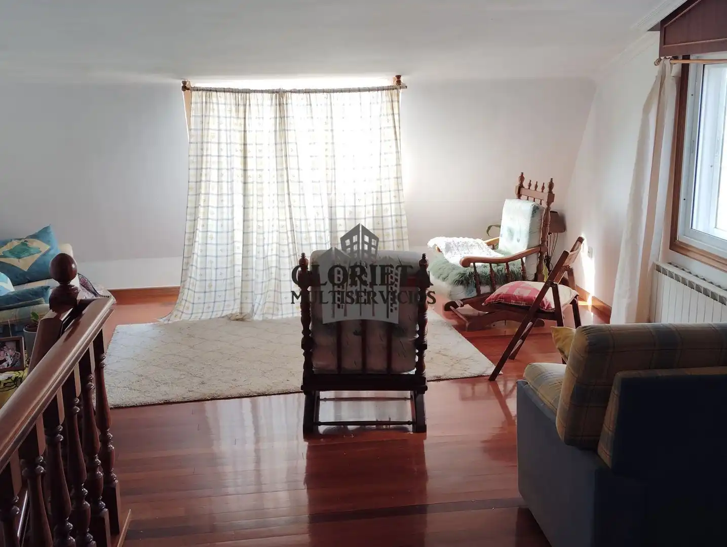 Living room of Houses for sale in Vigo   with Heating, Parquet flooring and Terrace