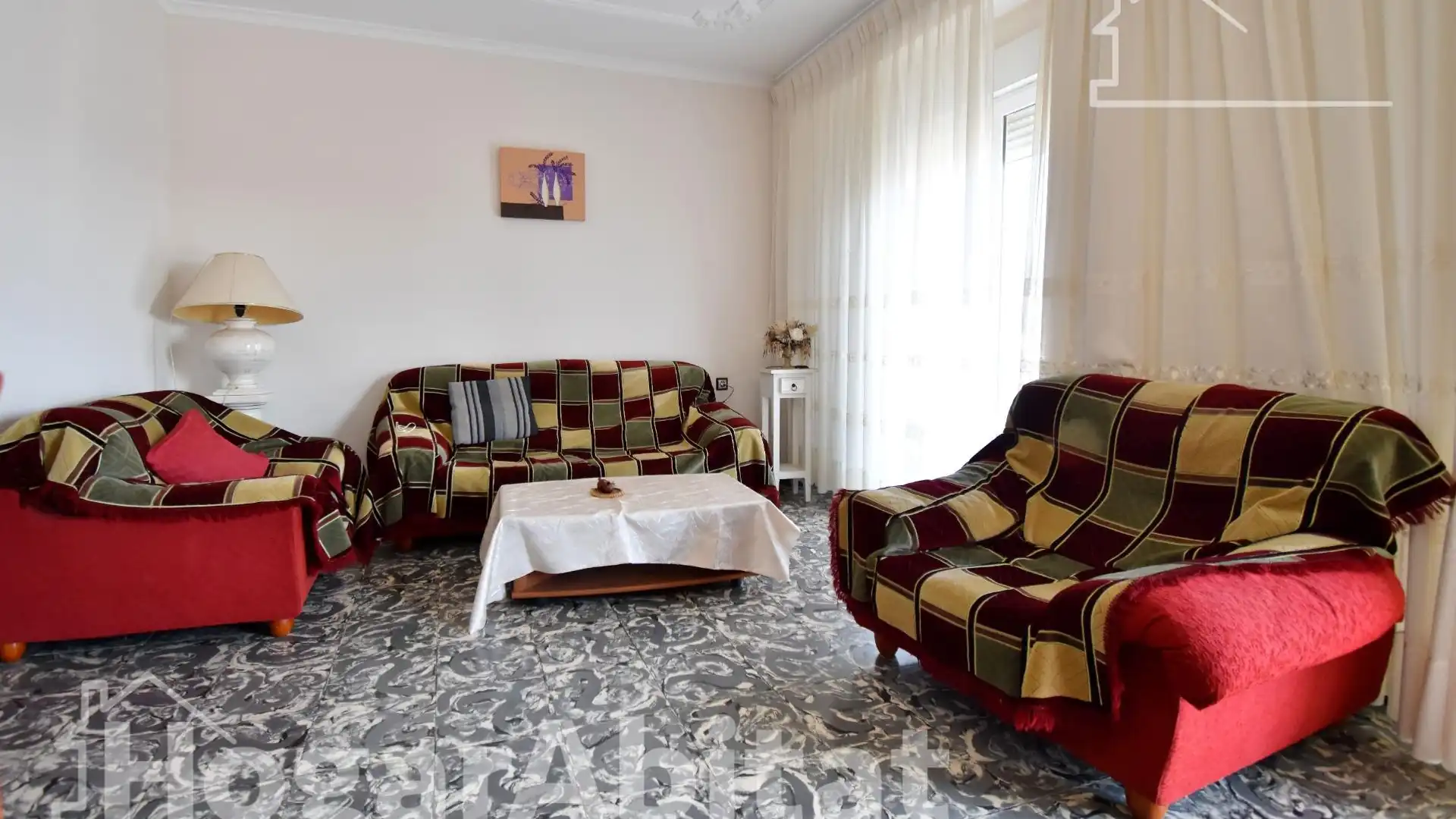 Sala de estar de Ático en venta en Oliva con Terraza y Amueblado