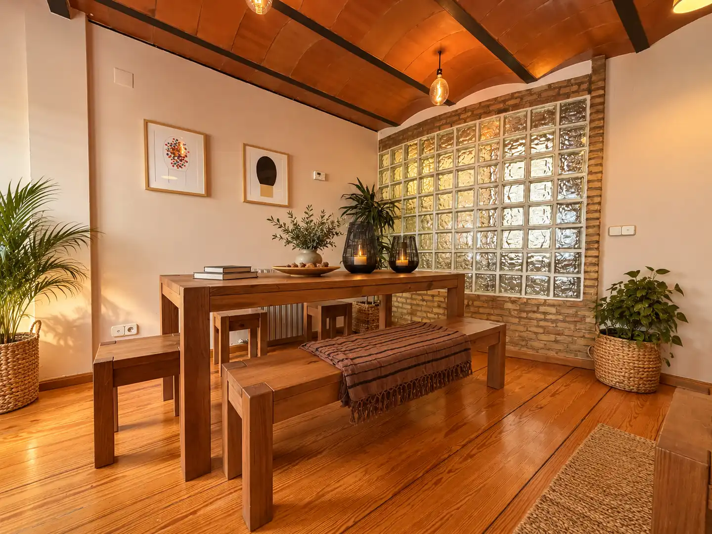 Esszimmer von Maisonette zum Verkauf in Zaragoza mit Heizung, Parkett und Terrasse