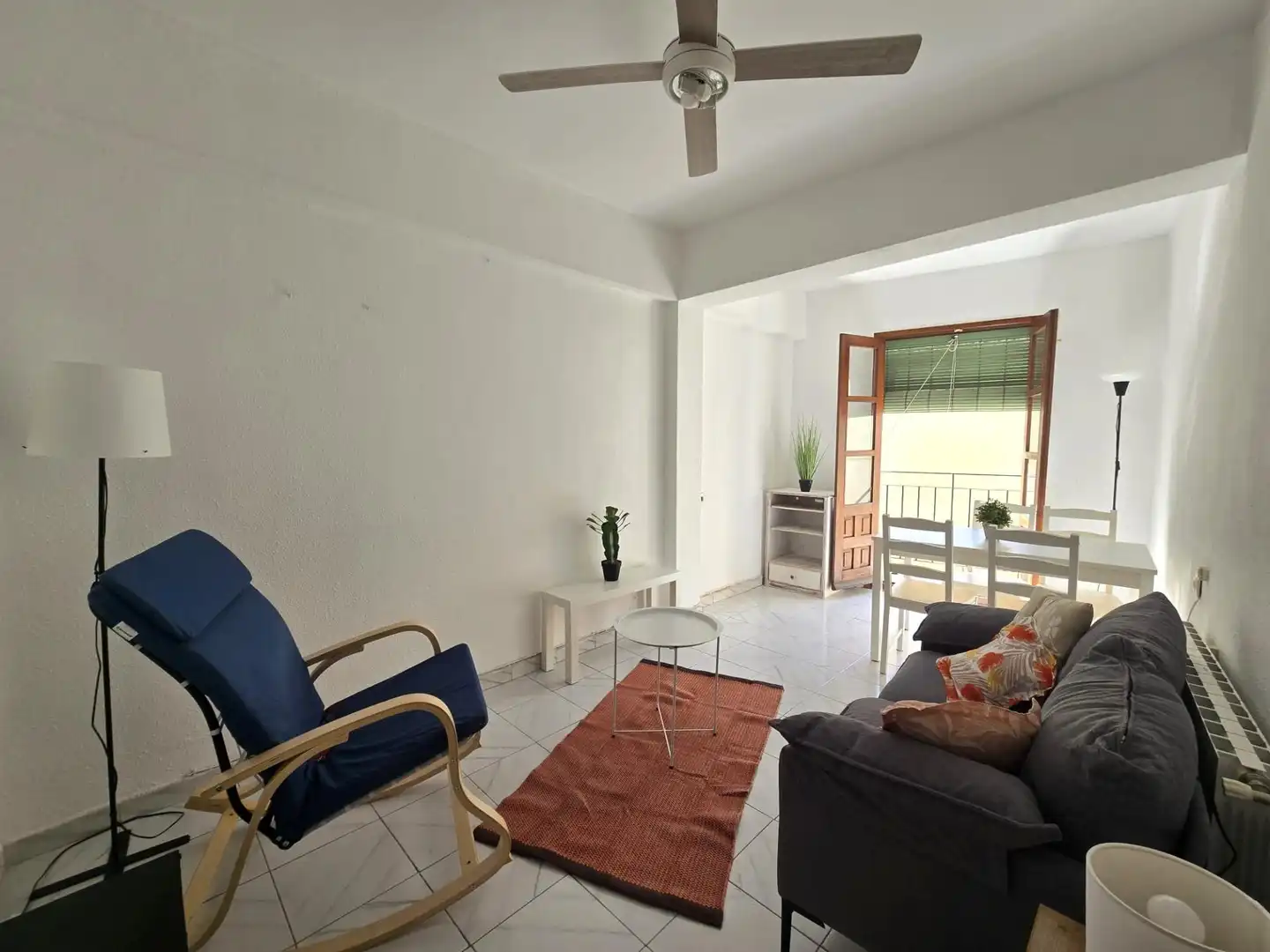 Sala de estar de Piso de alquiler en Plasencia con Calefacción, Amueblado y Balcón