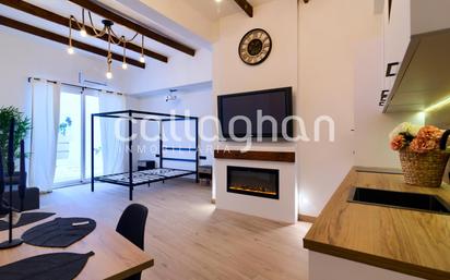 Living room of Planta baja for sale in  Valencia Capital  with Air Conditioner, Heating and Terrace