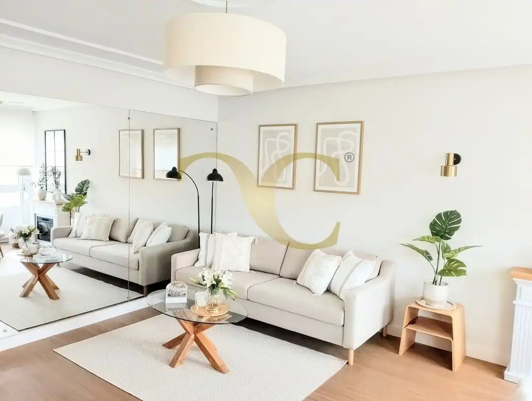 Living room of Flat for sale in Gijón   with Heating and Furnished