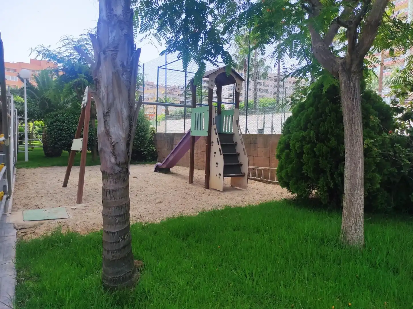 Garden of Flat for sale in Villajoyosa / La Vila Joiosa  with Air Conditioner and Community pool