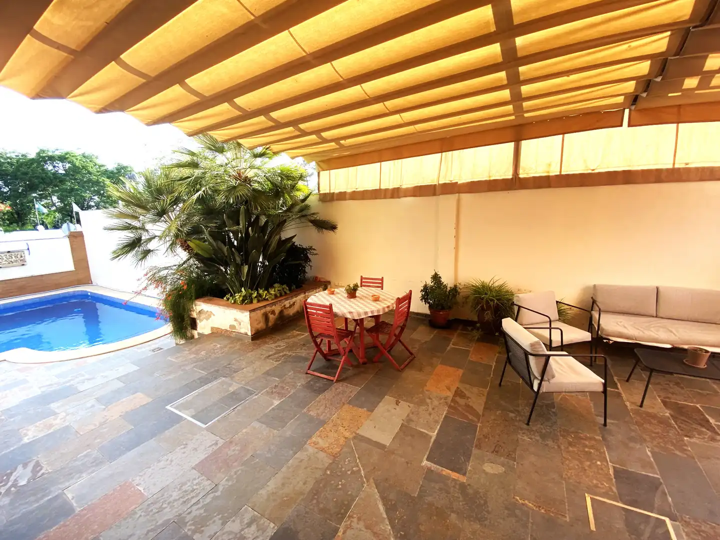 Terraza de Casa o chalet en venta en Dos Hermanas con Aire acondicionado, Jardín privado y Terraza