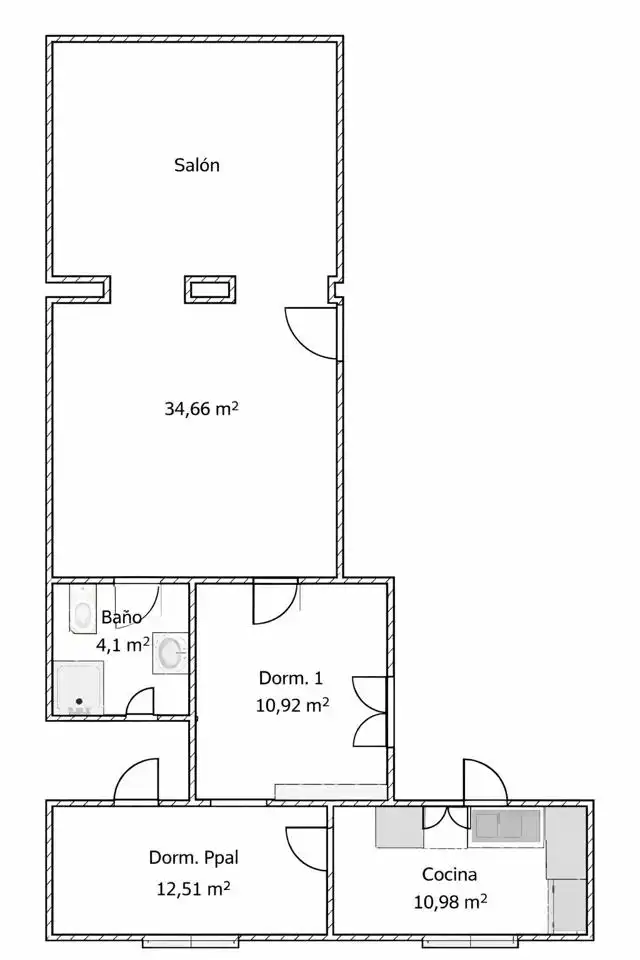 Piso con ascensor en venta en De Oriente, imagen 30