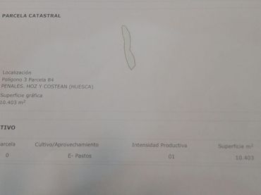 Lands and plots for sale in Hoz y Costean