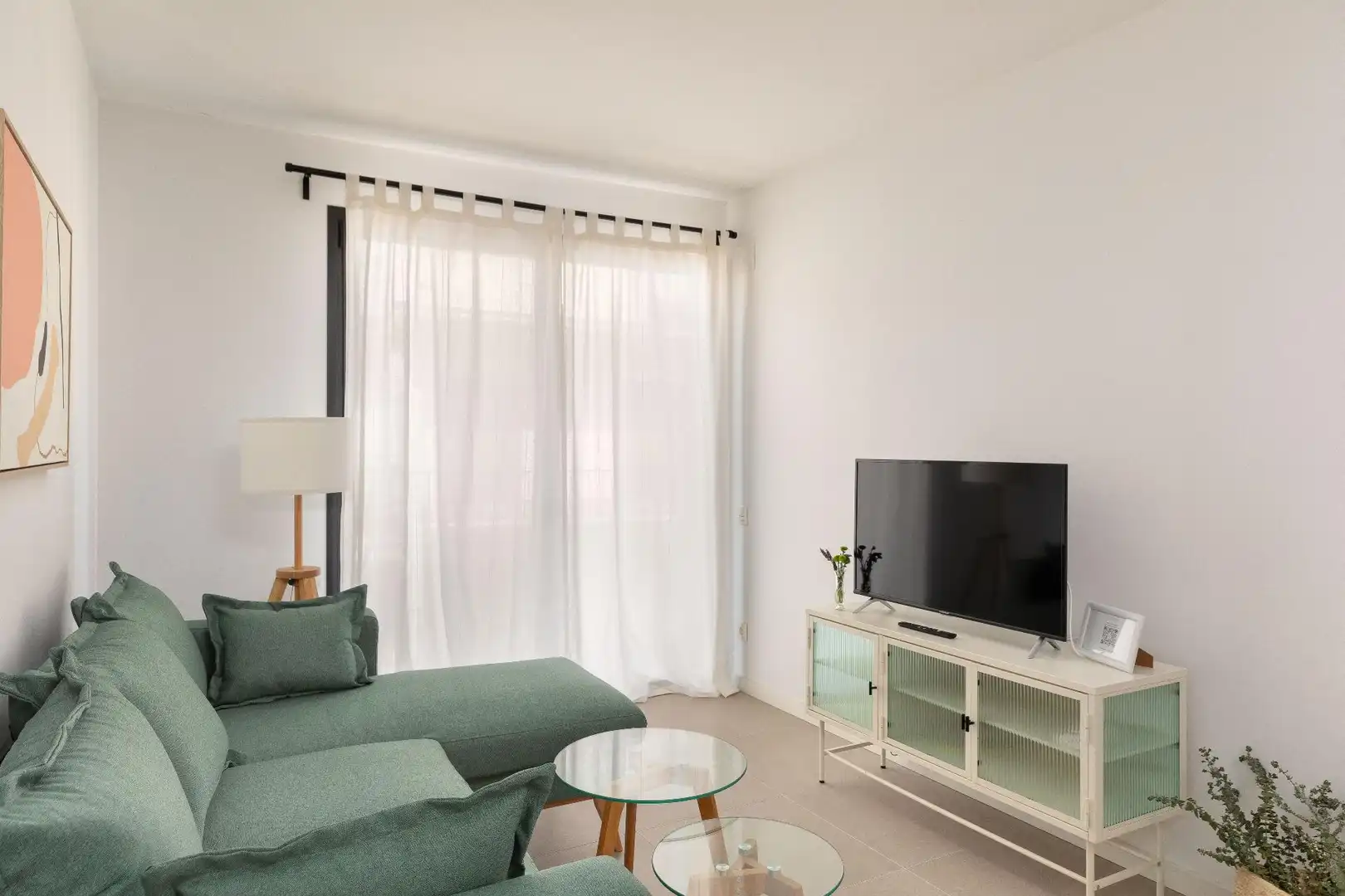Wohnzimmer von Dachboden zur Miete in Calonge i Sant Antoni mit Klimaanlage, Heizung und Terrasse