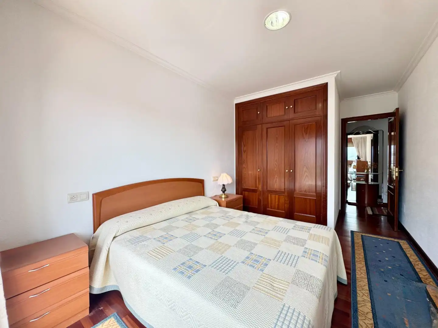Bedroom of Flat for sale in Baiona  with Parquet flooring, Terrace and Storage room