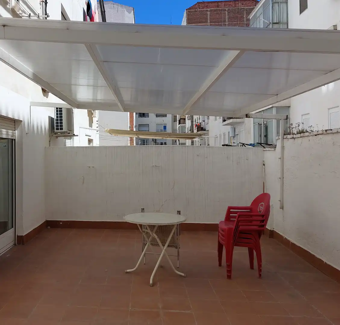 Terraza de Piso de alquiler en Zaragoza con Calefacción, Parquet y Amueblado