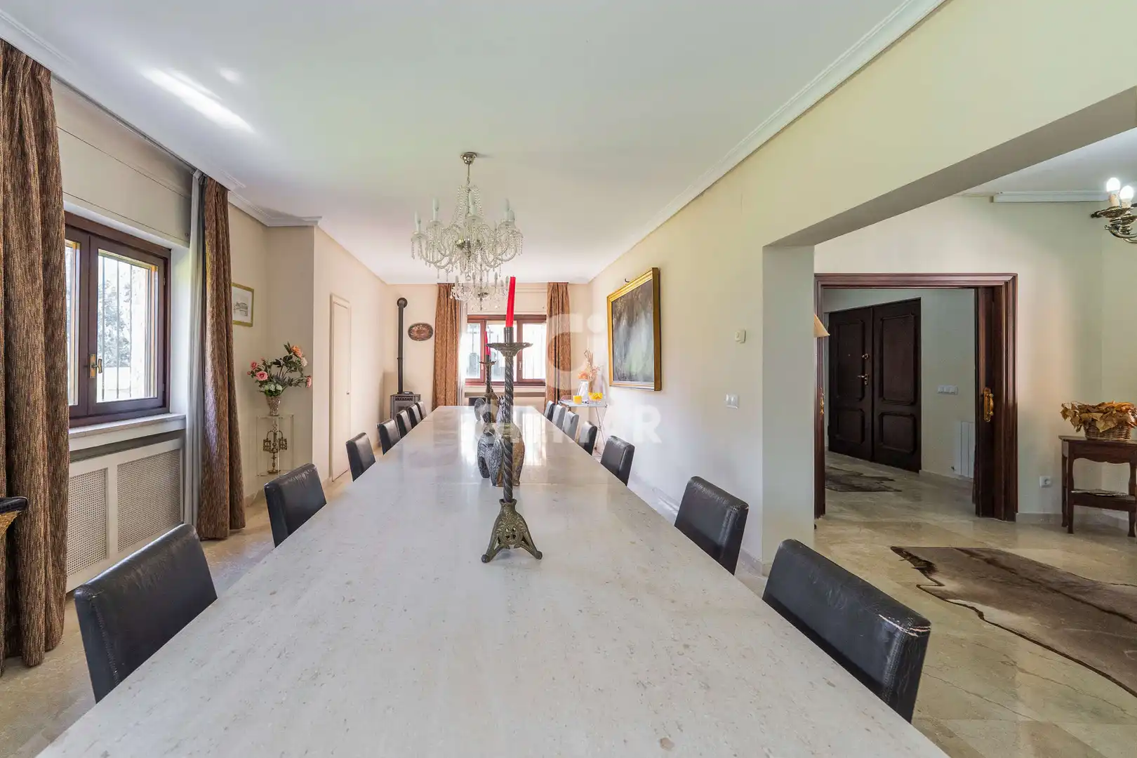 Comedor de Casa o chalet en venta en Pozuelo de Alarcón con Calefacción, Jardín privado y Piscina