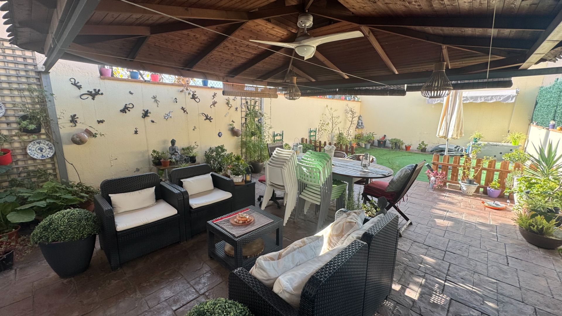 Terrassa de Casa adosada en venda en Mollet del Vallès amb Aire condicionat, Calefacció i Jardí privat