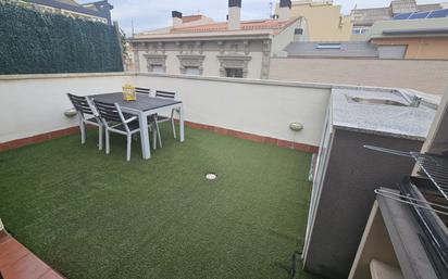 Terrace of Single-family semi-detached for sale in Badalona  with Air Conditioner, Heating and Parquet flooring