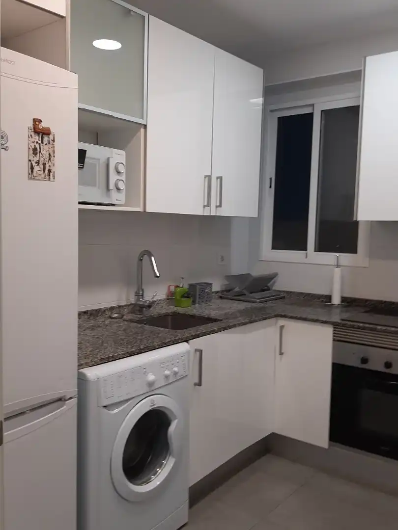 Kitchen of Flat for sale in Valencia  with Air Conditioner, Parquet flooring and Furnished