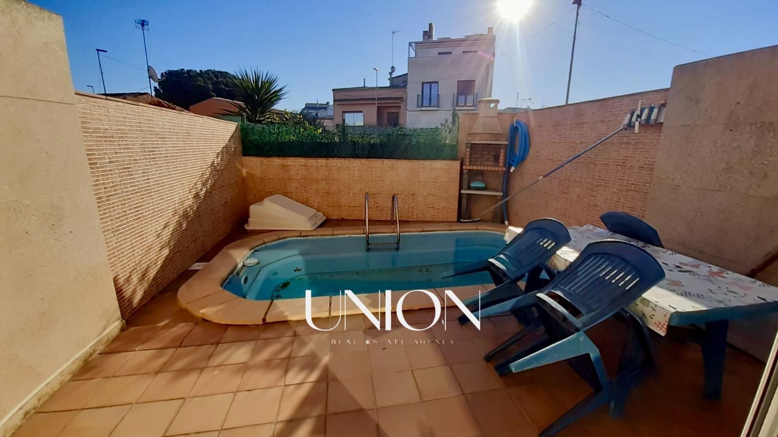 Swimming pool of Single-family semi-detached for sale in Palamós  with Air Conditioner, Heating and Private garden