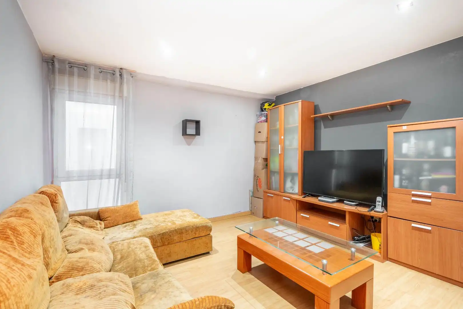 Sala de estar de Piso en venta en Gijón  con Calefacción, Terraza y Amueblado