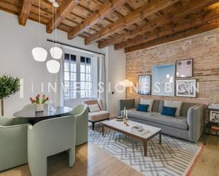 Sala d'estar de Apartament de lloguer en  Barcelona Capital amb Aire condicionat, Calefacció i Balcó