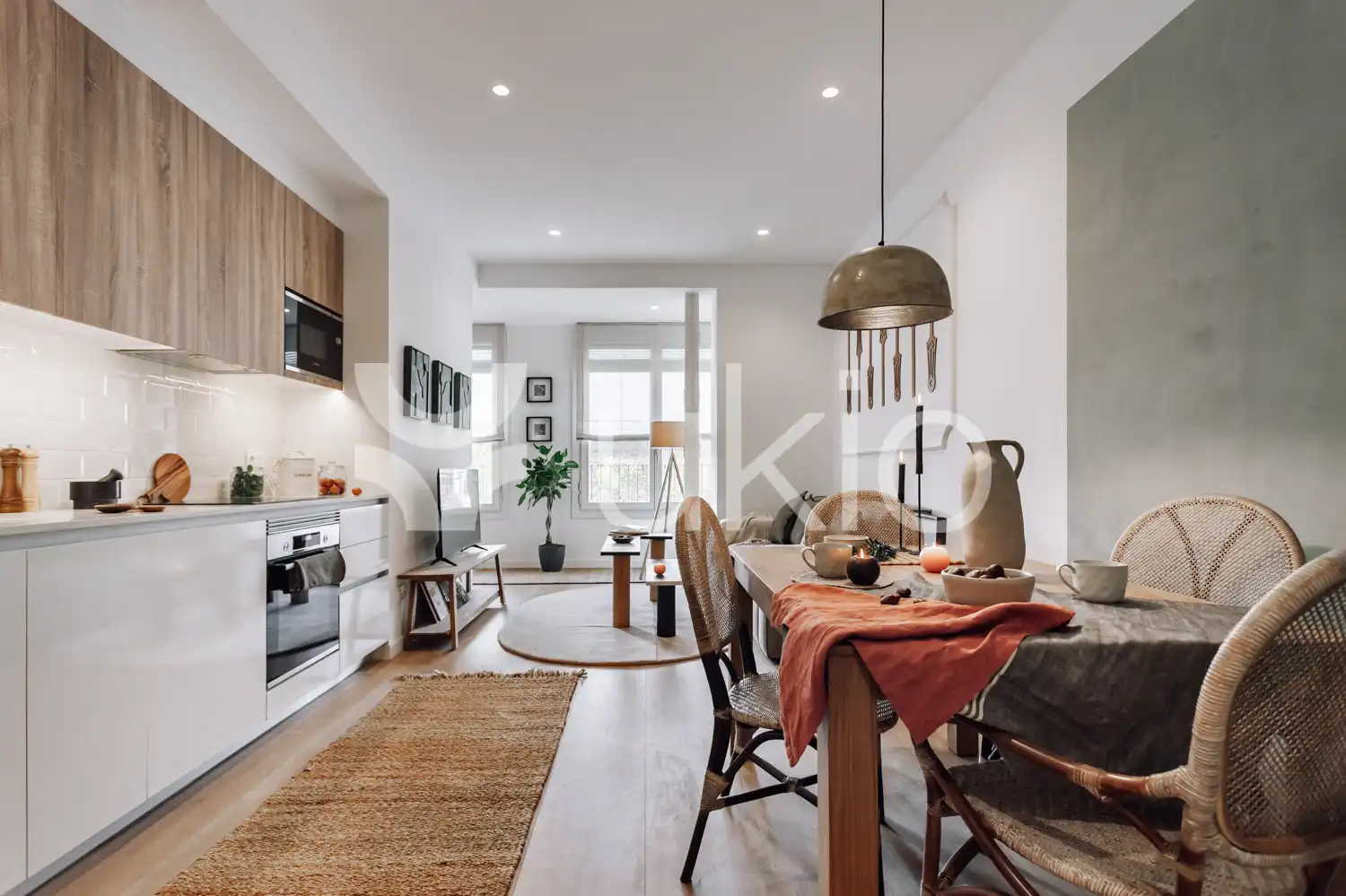 Living room of Apartments for rent in Barcelona  with Heating, Furnished and Oven