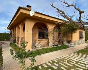 Exterior view of House or chalet for sale in Sax  with Heating, Terrace and Swimming Pool
