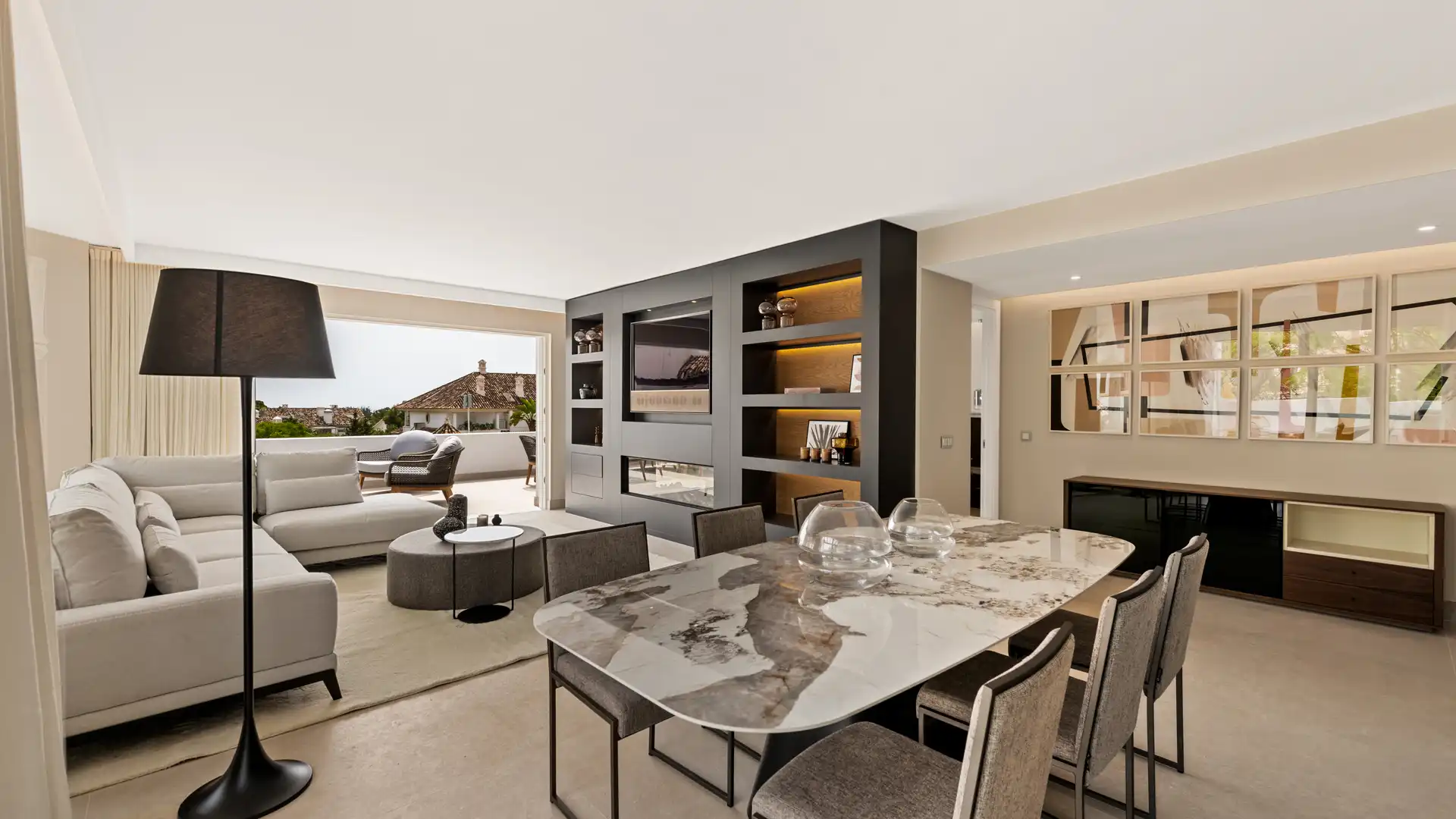 Living room of Apartments for sale in Marbella  with Air Conditioner, Heating and Terrace