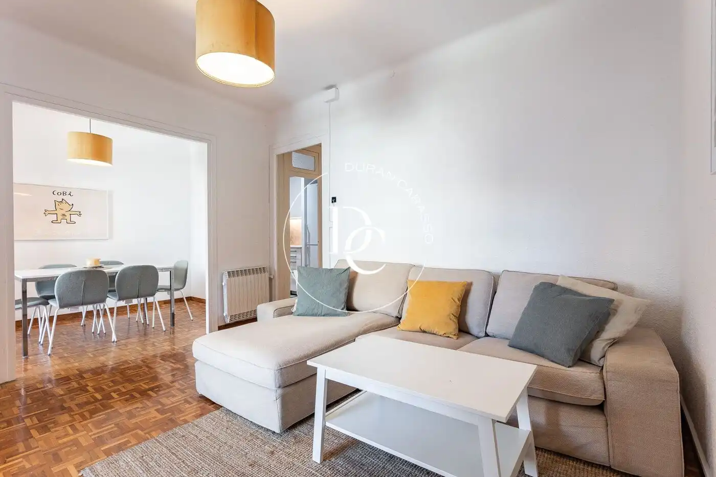 Living room of Flat for sale in Barcelona  with Air Conditioner, Heating and Furnished