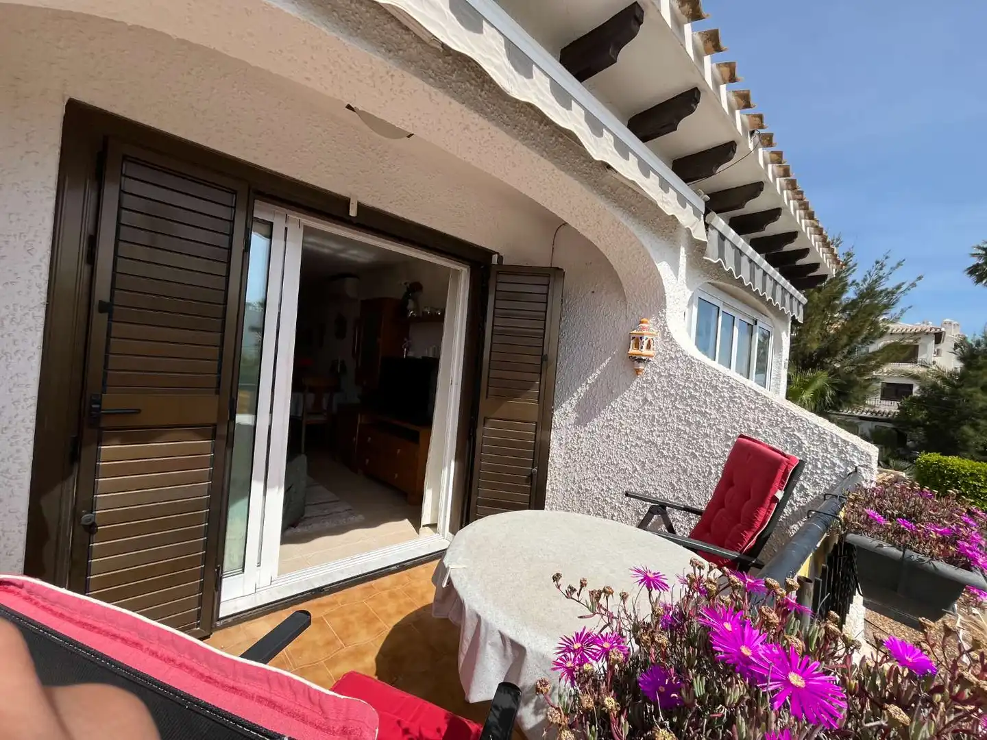 Terrasse von Wohnungen zum Verkauf in Orihuela mit Klimaanlage, Heizung und Schwimmbad