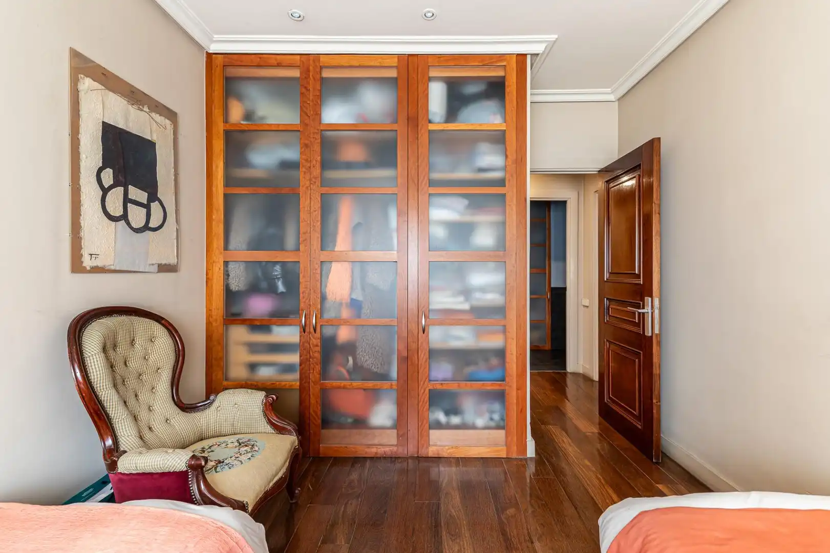 Schlafzimmer von Wohnung zum Verkauf in Madrid mit Klimaanlage und Abstellraum