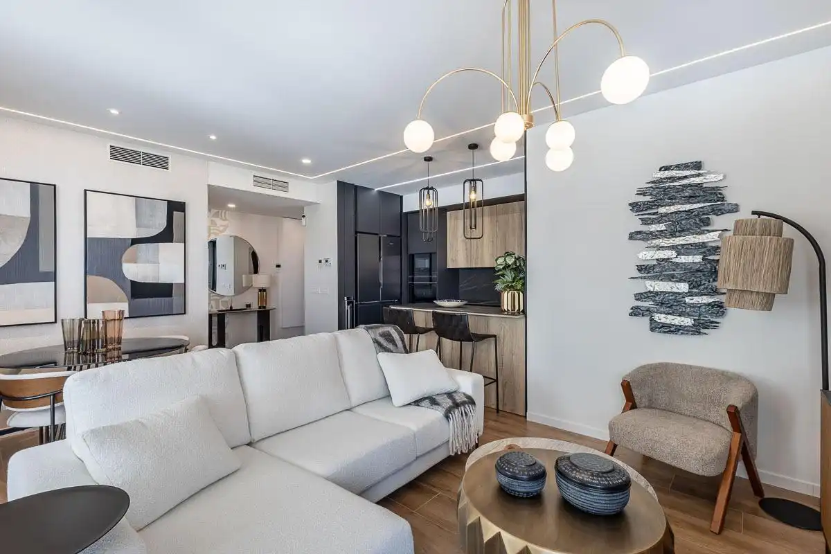 Sala de estar de Piso de alquiler en Granada con Terraza, Amueblado y Piscina comunitaria