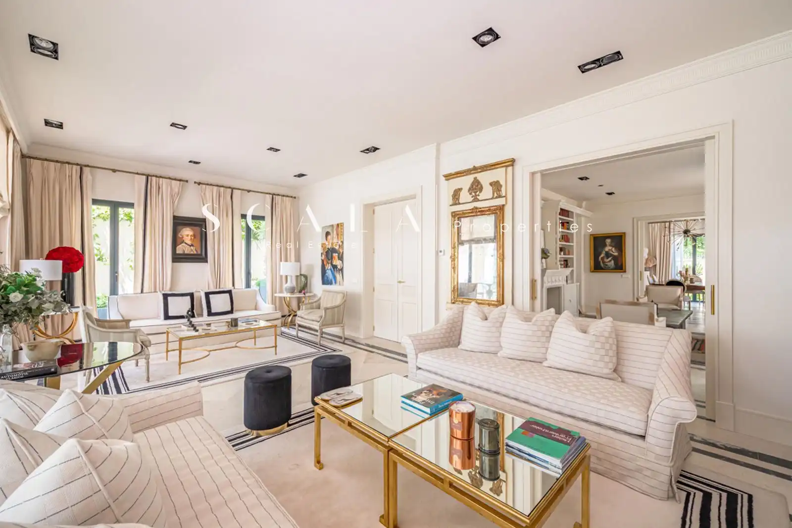 Sala d'estar de Dúplex de lloguer en Madrid amb Aire condicionat, Calefacció i Jardí privat