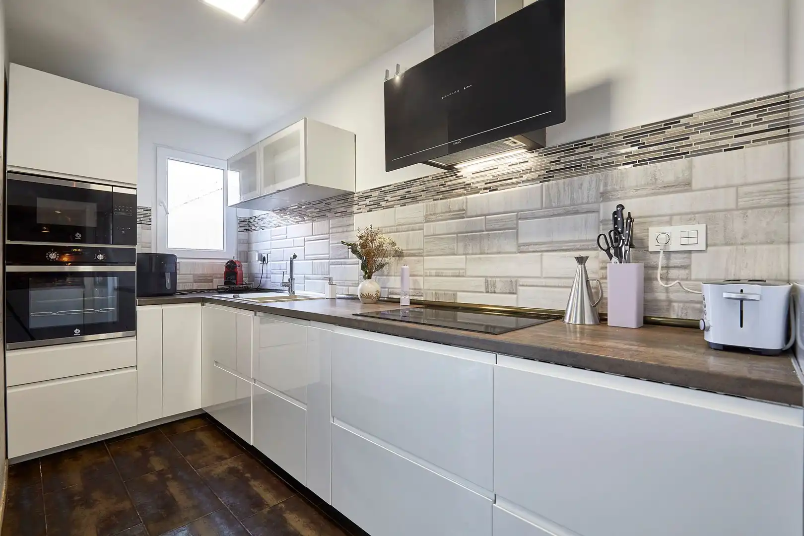 Cocina de Casa adosada en venta en Terrassa con Aire acondicionado, Calefacción y Parquet