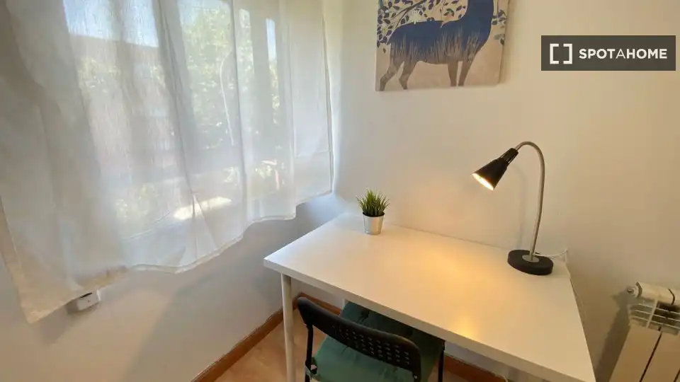 Bedroom of Flat for rent in Madrid  with Air Conditioner, Heating and Furnished