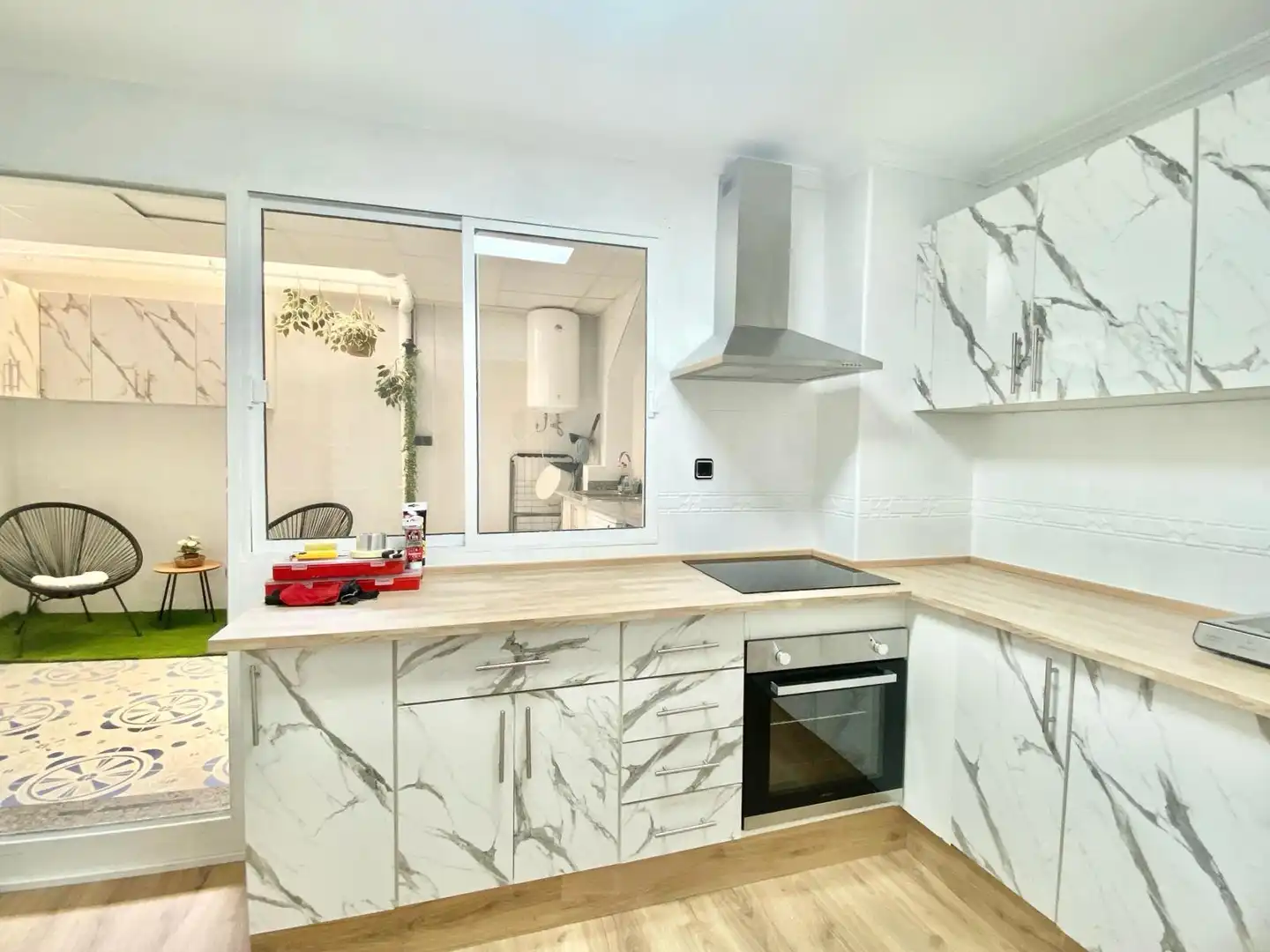 Kitchen of Apartments for rent in Murcia  with Air Conditioner, Furnished and Washing machine