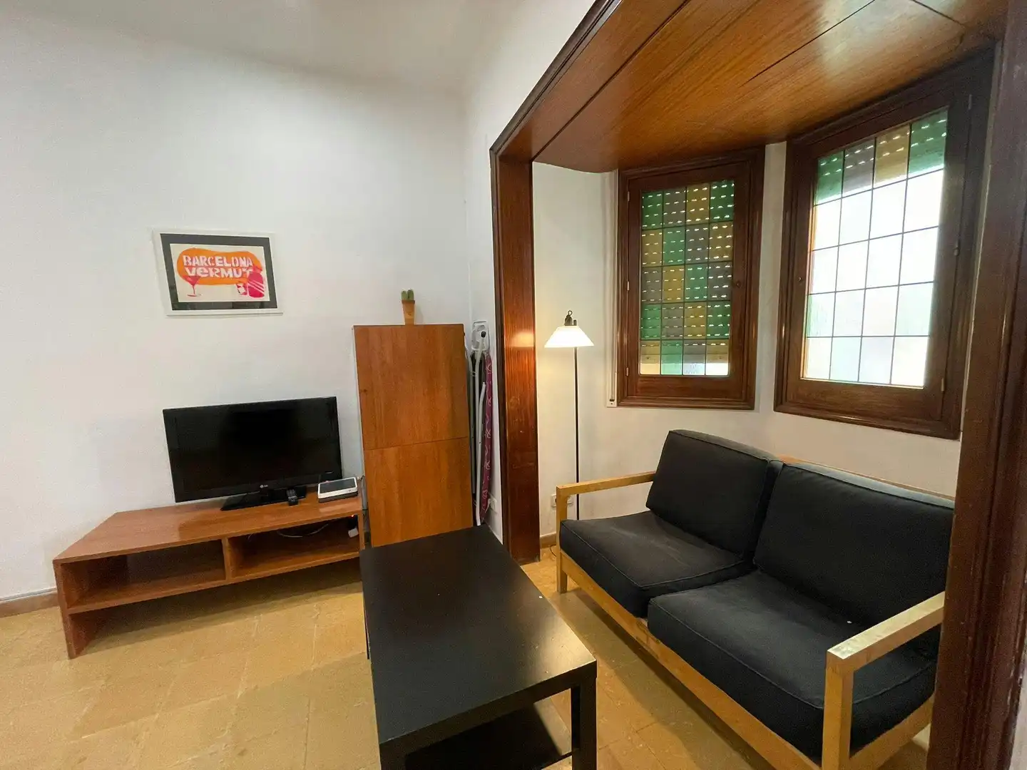 Living room of Flat for share in Barcelona  with Heating, Furnished and Washing machine