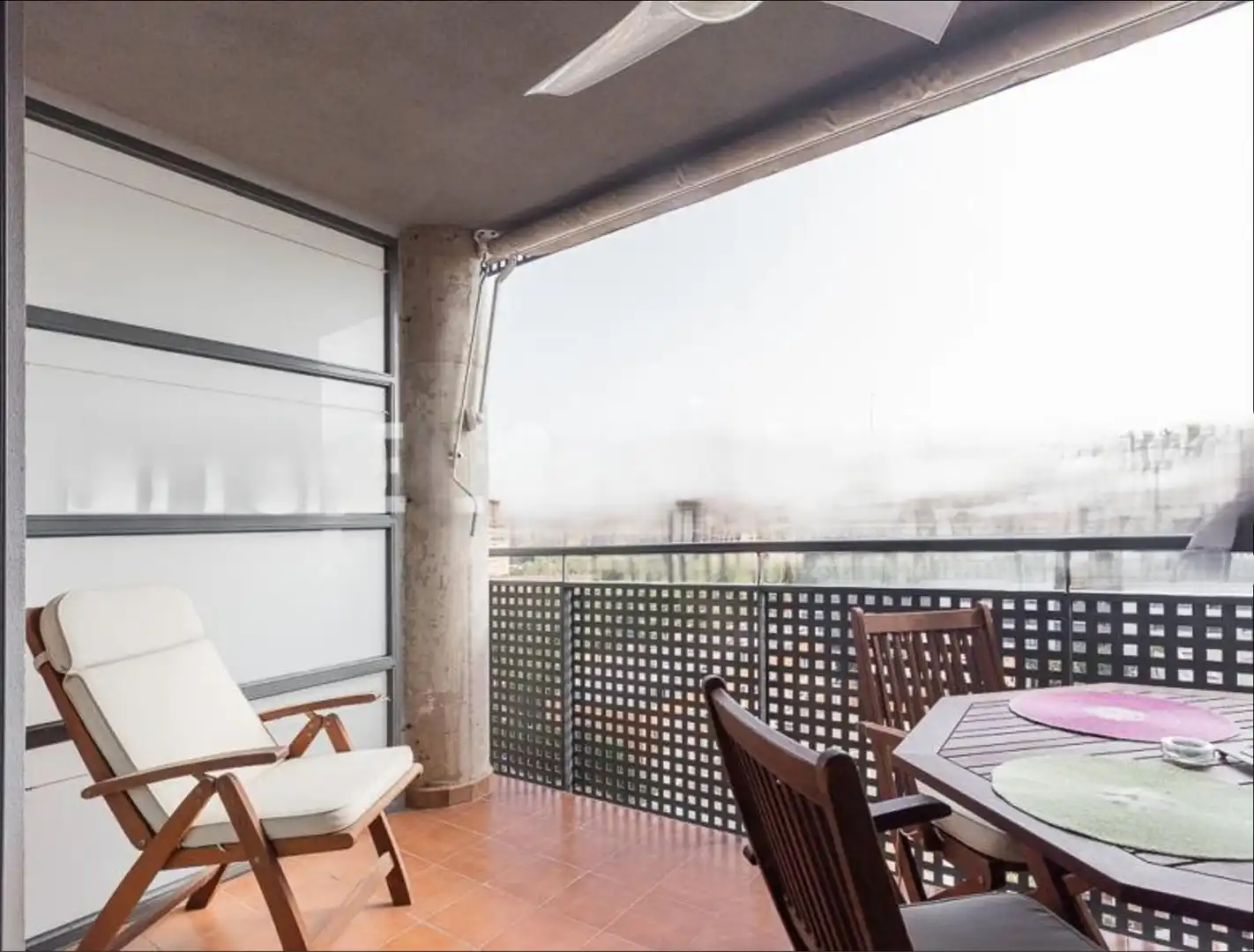 Terrace of Flat for rent in Valencia  with Heating, Furnished and Balcony