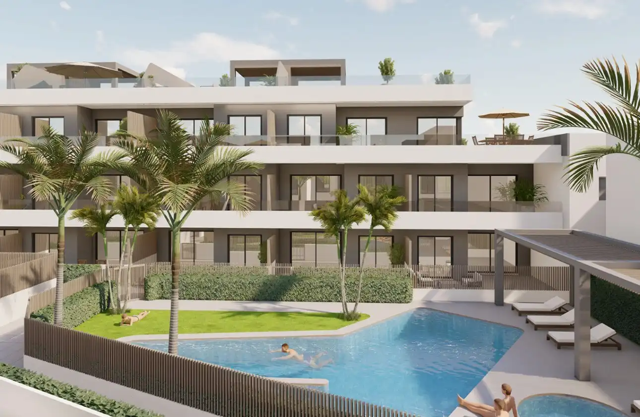 Piscina de Planta baixa en venda en Pilar de la Horadada amb Aire condicionat, Calefacció i Terrassa