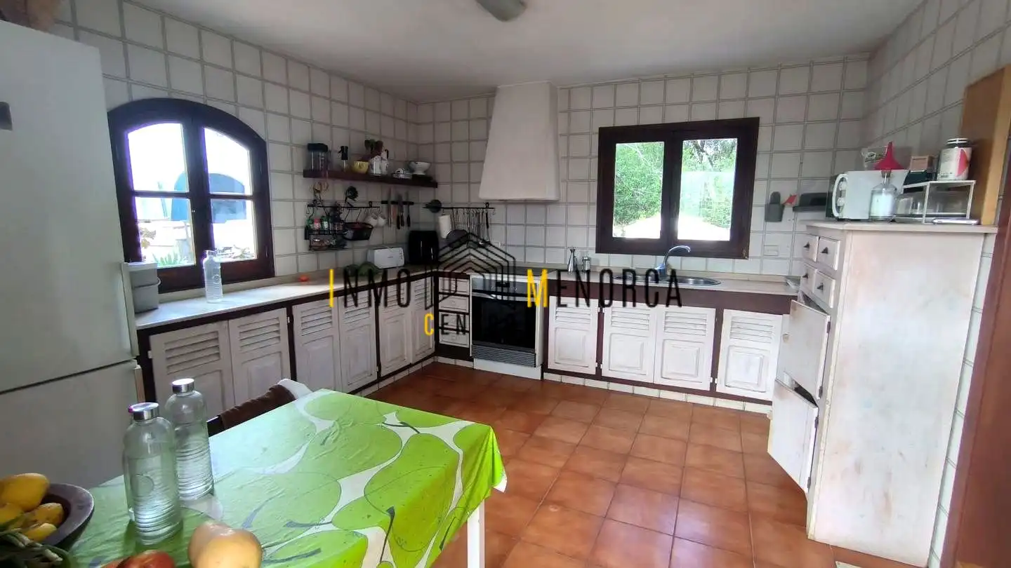 Cuina de Finca rústica en venda en Ciutadella de Menorca amb Jardí privat, Terrassa i Piscina