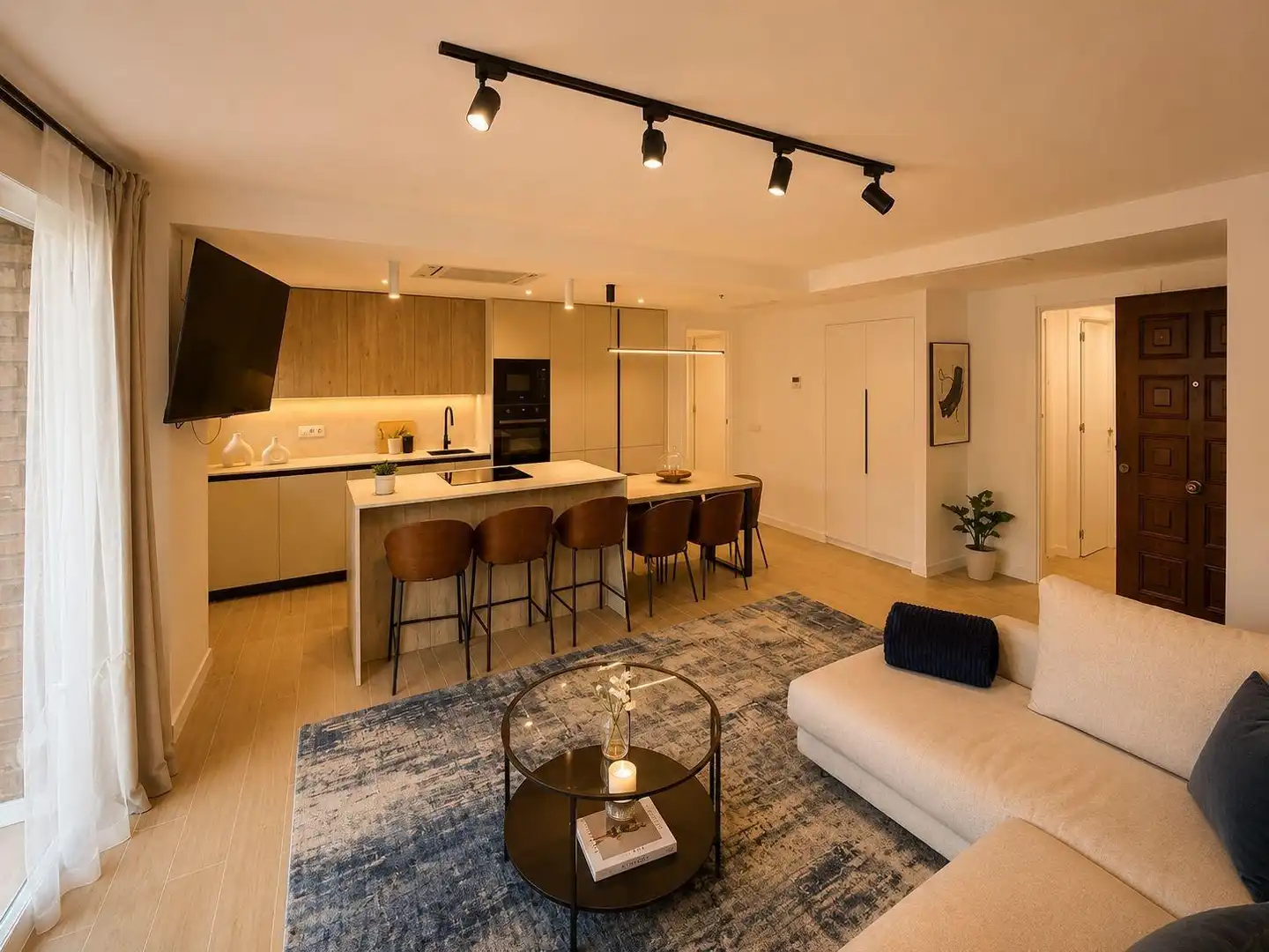 Sala de estar de Piso en venta en Valencia con Aire acondicionado, Jardín privado y Amueblado