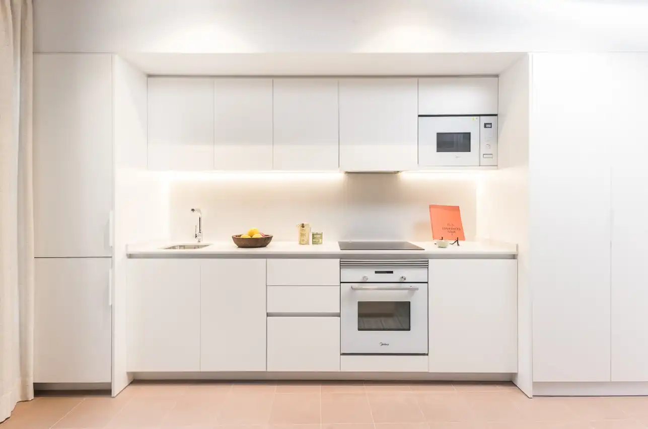 Kitchen of Flat for rent in Barcelona  with Air Conditioner, Heating and Private garden