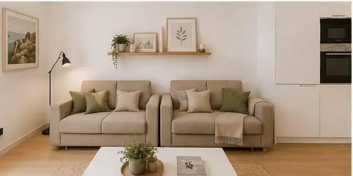 Sala de estar de Ático en venta en Barcelona con Aire acondicionado, Calefacción y Terraza
