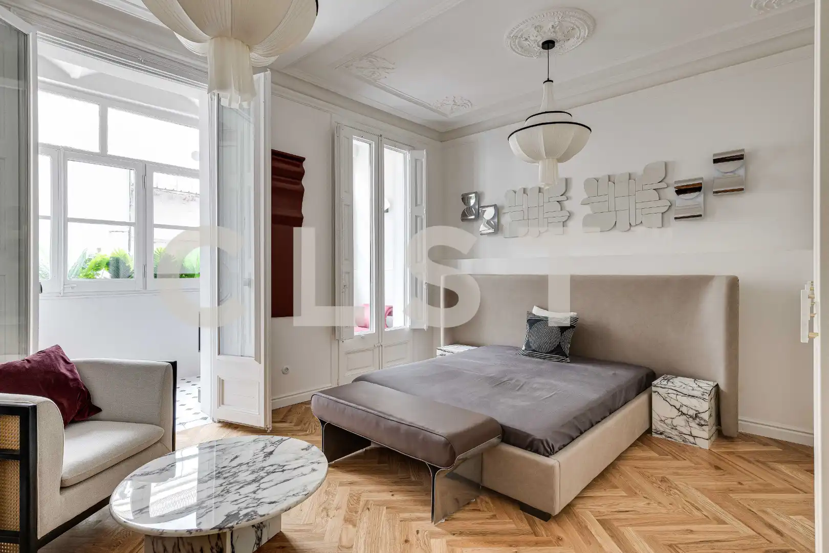 Schlafzimmer von Wohnungen zum Verkauf in Barcelona mit Klimaanlage, Heizung und Parkett